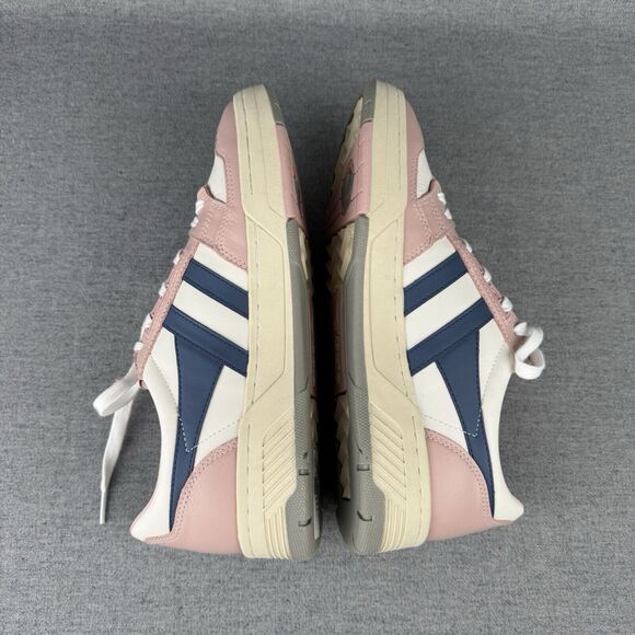 Gola Sneakers Womens 10 Rose Pink Navy Leather Lace Up CLB535 Challenge Tennis - Picture 9 of 13